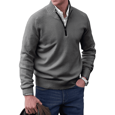 Mario - Stilfuld pullover med lynlås