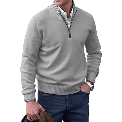 Mario - Stilfuld pullover med lynlås
