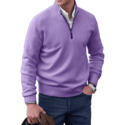 Mario - Stilfuld pullover med lynlås