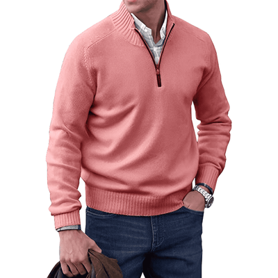 Mario - Stilfuld pullover med lynlås