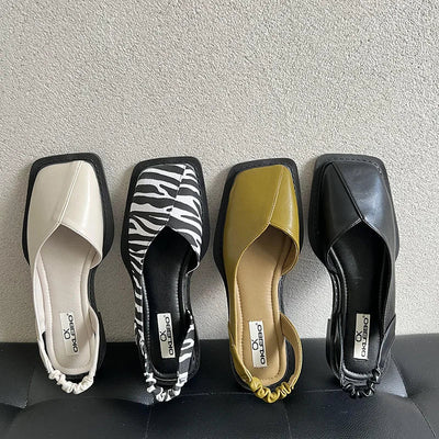 UltraNior | Slingback sandaler med firkantet snude