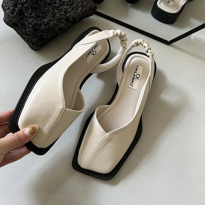 UltraNior | Slingback sandaler med firkantet snude