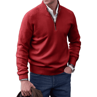 Mario - Stilfuld pullover med lynlås