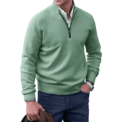 Mario - Stilfuld pullover med lynlås