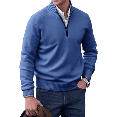 Mario - Stilfuld pullover med lynlås