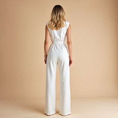 Elegant jumpsuit med bælte